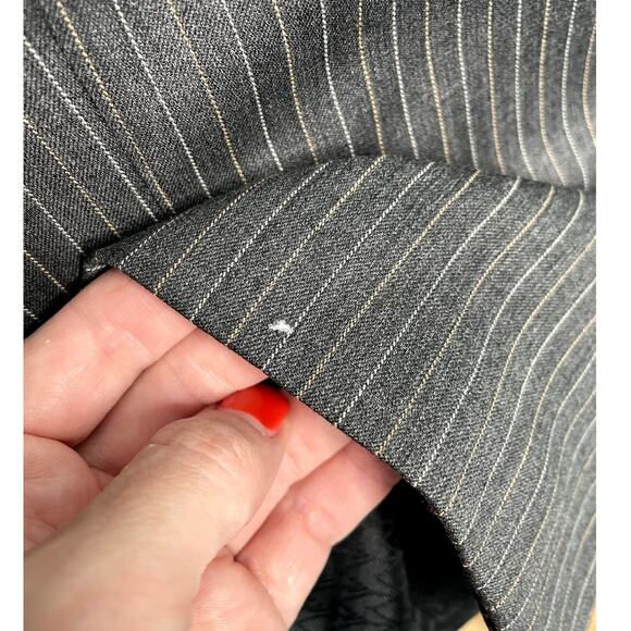 Michael Kors vintage 90s 100% wool pinstripe blazer jacket sportcoat size 38S - Picture 6 of 9